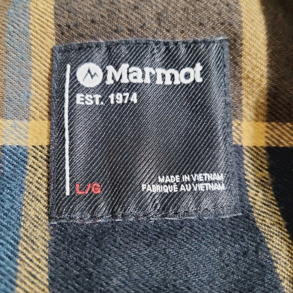 Marmot Men’s Fairfax Lightweight Plaid Flannel Shirt Size Large Extremely SOFT - Picture 8 of 11
